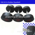 New style rubber dumbbells with logo